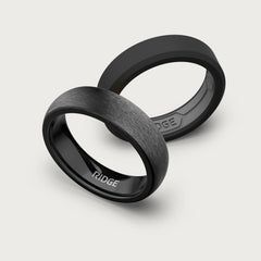 6mm Rounded Ring Set - Gunmetal