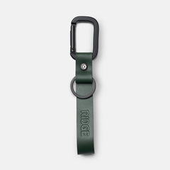 Ridge Keychain - Hunter Green Leather