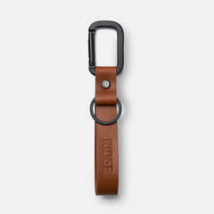 Ridge Keychain - Tobacco Brown Leather